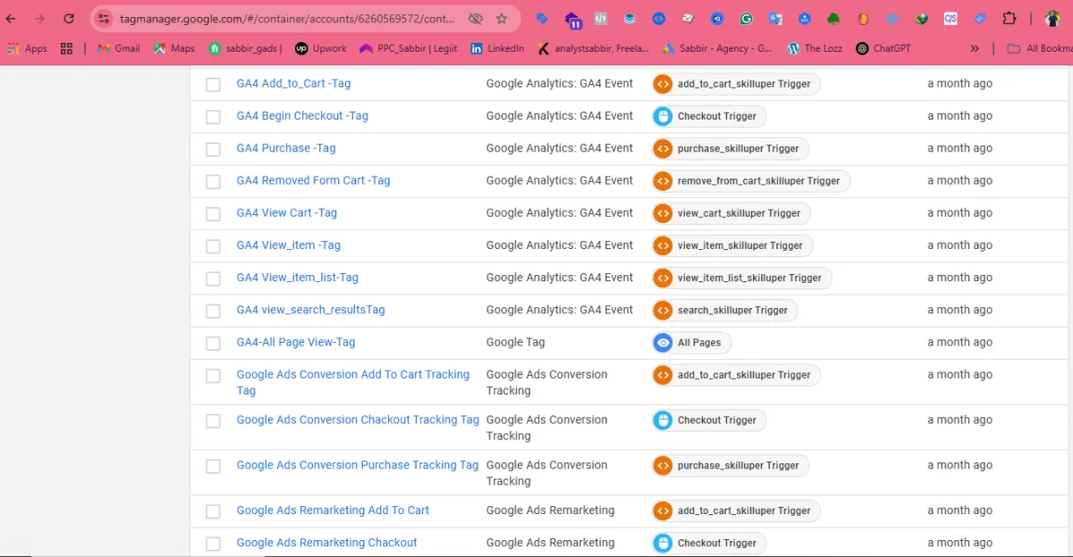 fix or setup meta pixel, ga4 ecommerce, and ga4 server side tracking via GTM