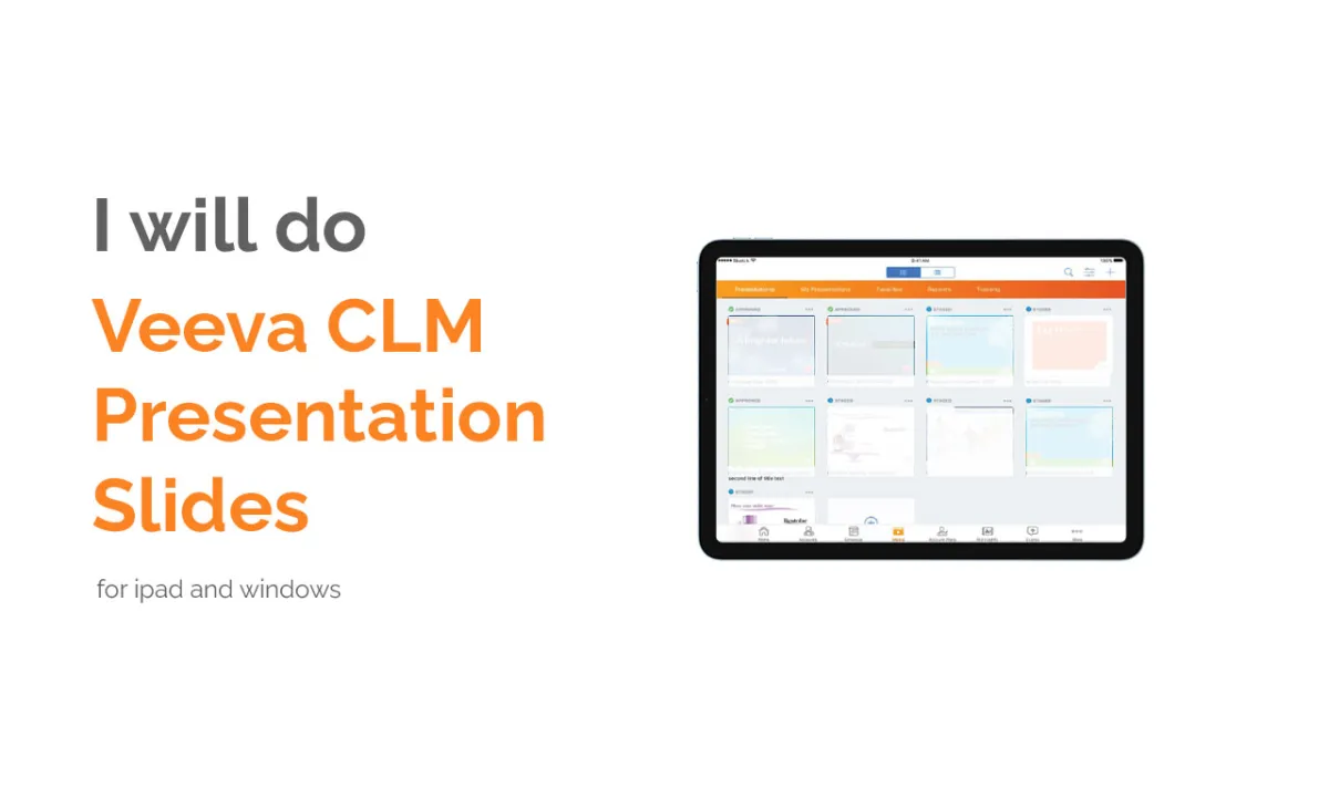 I will do veeva clm presentation