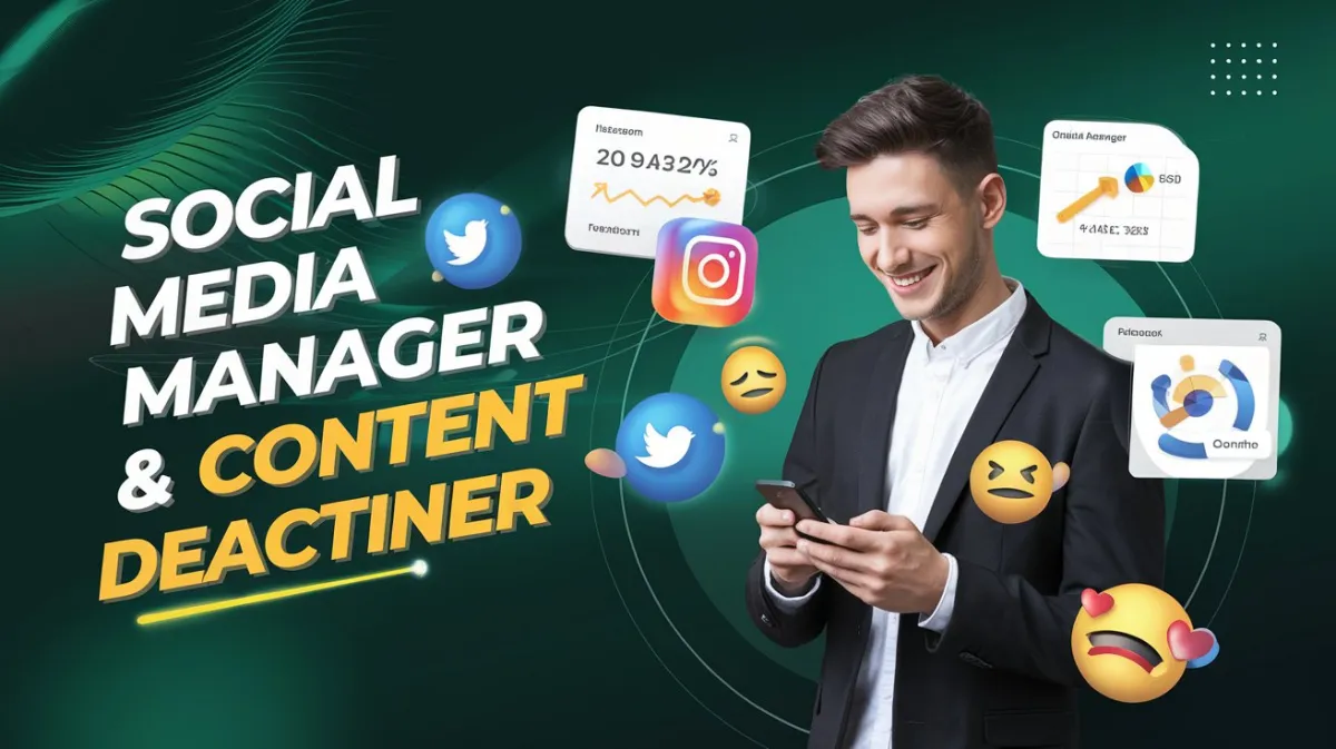 be your social media and digital marketing manager