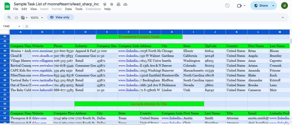 do b2b lead generation, enrich email list, data entry, web and google map scraping