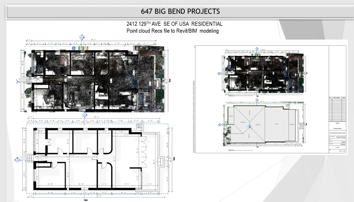 I will Make  a  scan to BIM Model  for  point cloud data refence