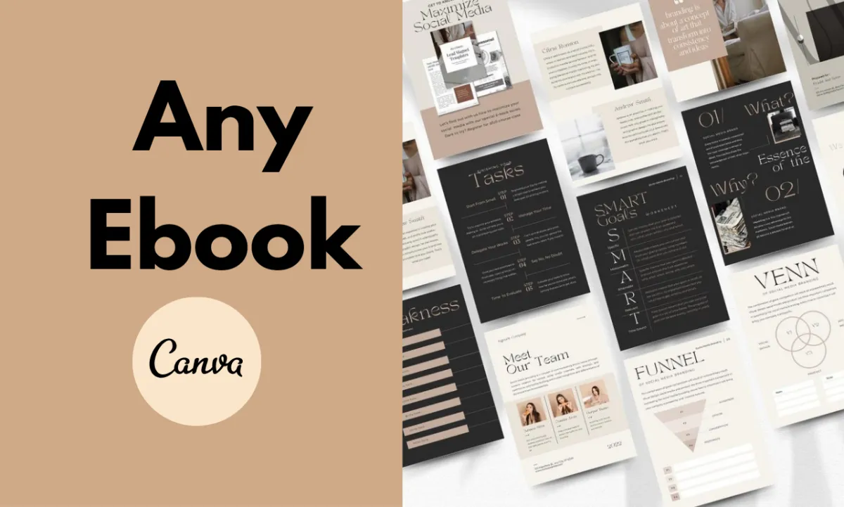 Design Planner journal ebook notebook workbook recipe book and Cookbook on canva