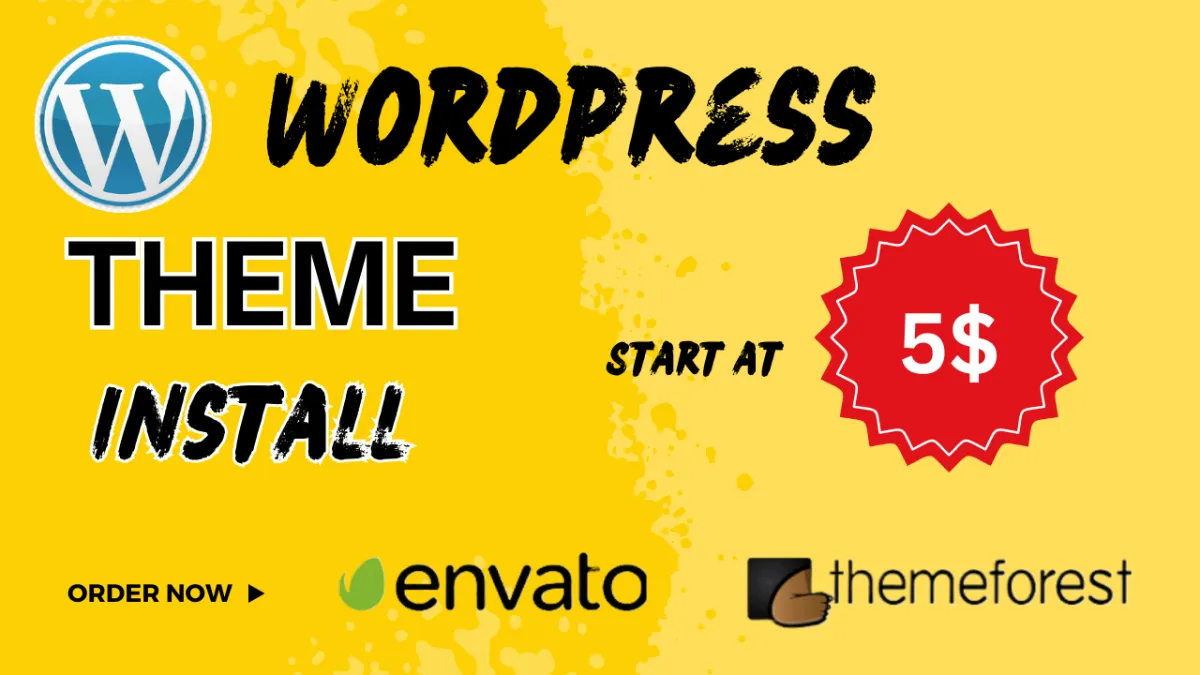 Themeforest wordpress theme installations 