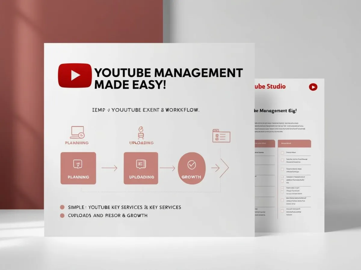 I Will Be Your YouTube Channel Manager, Handling Uploads, SEO & Growth