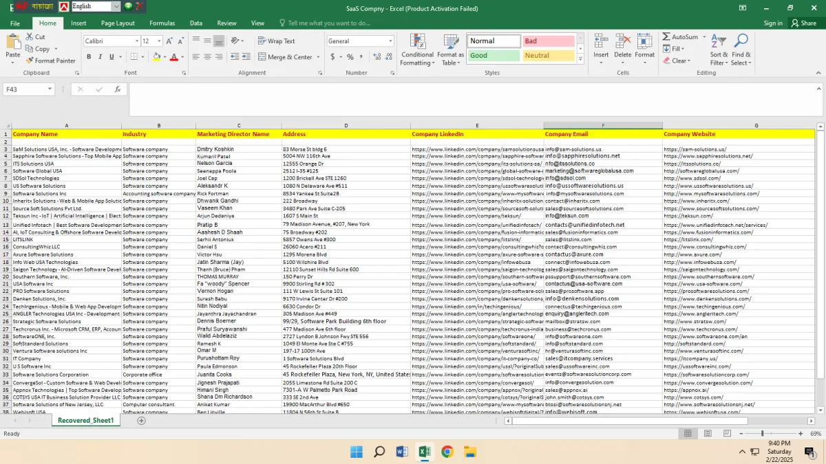 I Will Be Your B2B Lead Generation Expert with Accurate Email Lists