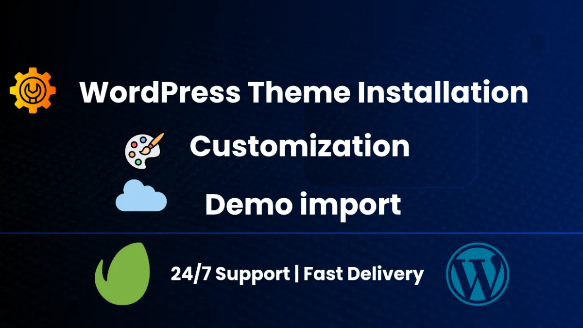 Wordpress theme installations and Customization 