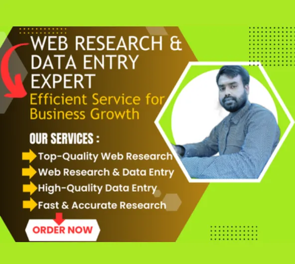 Web Research & Data Entry Expert | Efficient Service for Business Growth