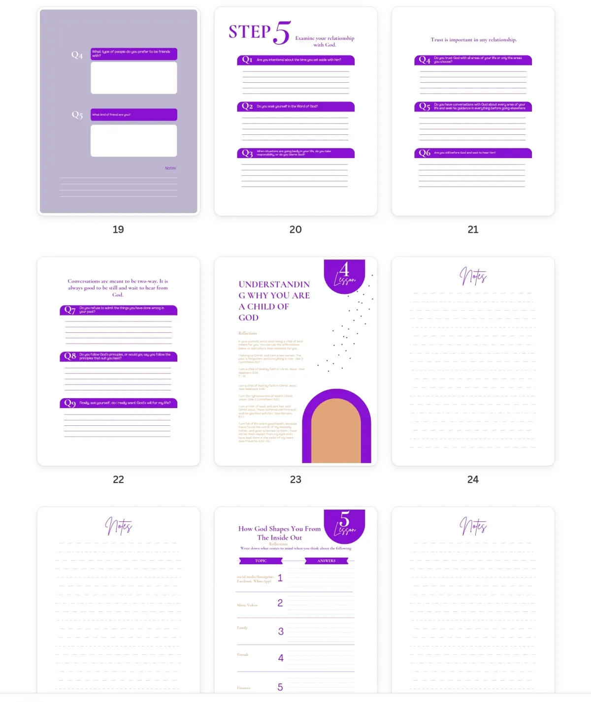 Design Planner journal ebook notebook workbook recipe book and Cookbook on canva