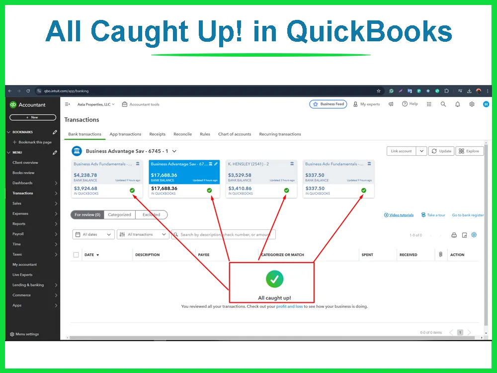 do Quickbooks Cleanup, Reconciliation & Financial Report Analyse