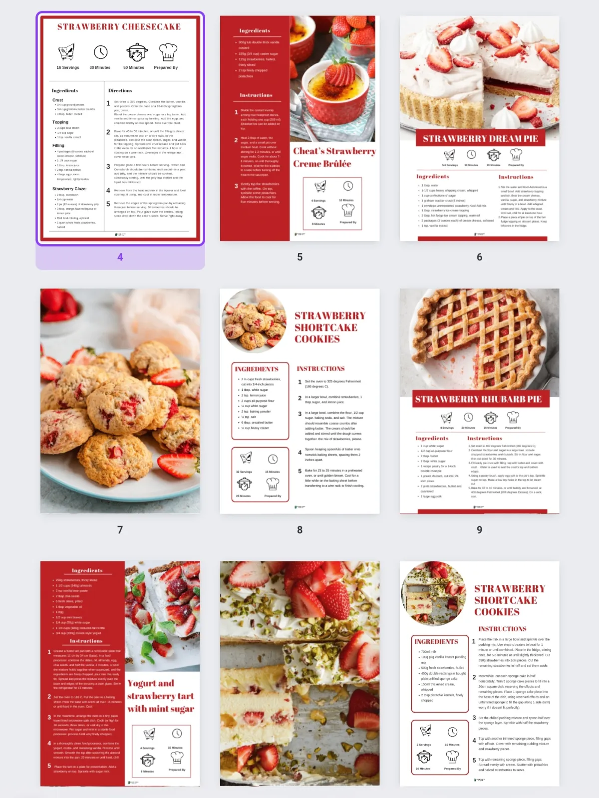 Design Planner journal ebook notebook workbook recipe book and Cookbook on canva