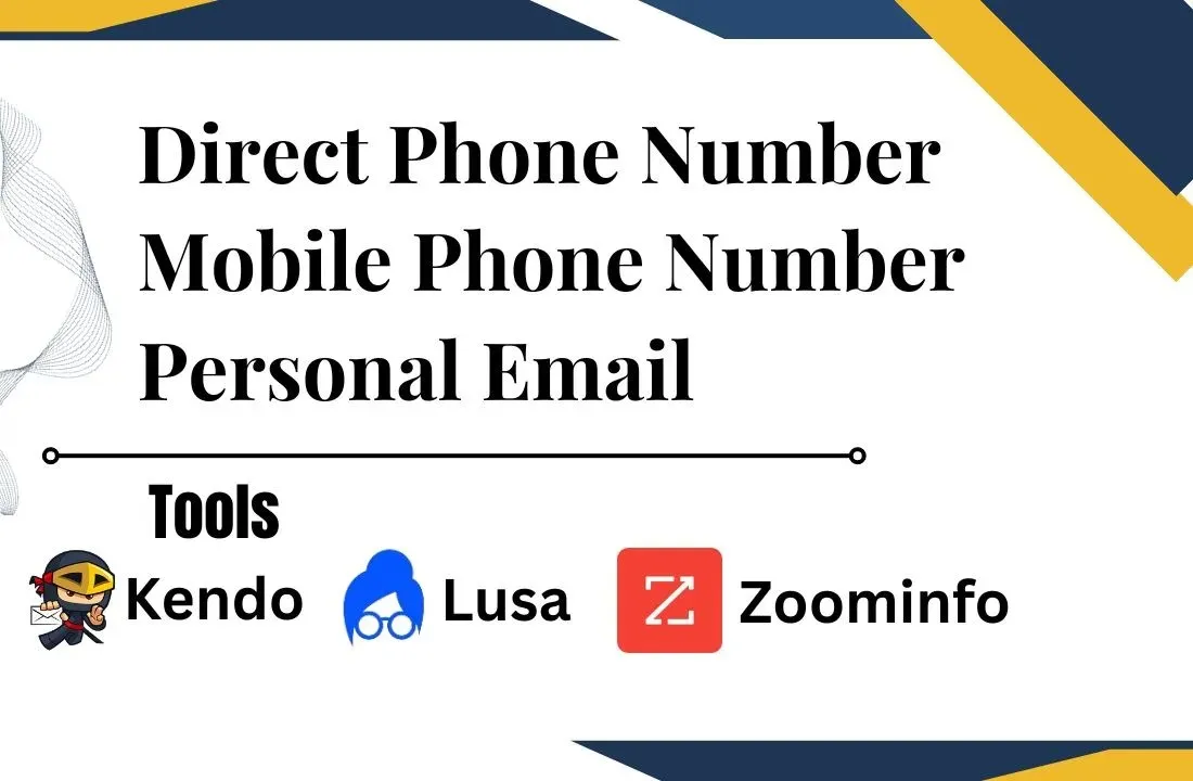 I Will Do Personal Phone Number, Mobile Phone number and Cell Phone Number Using any tools