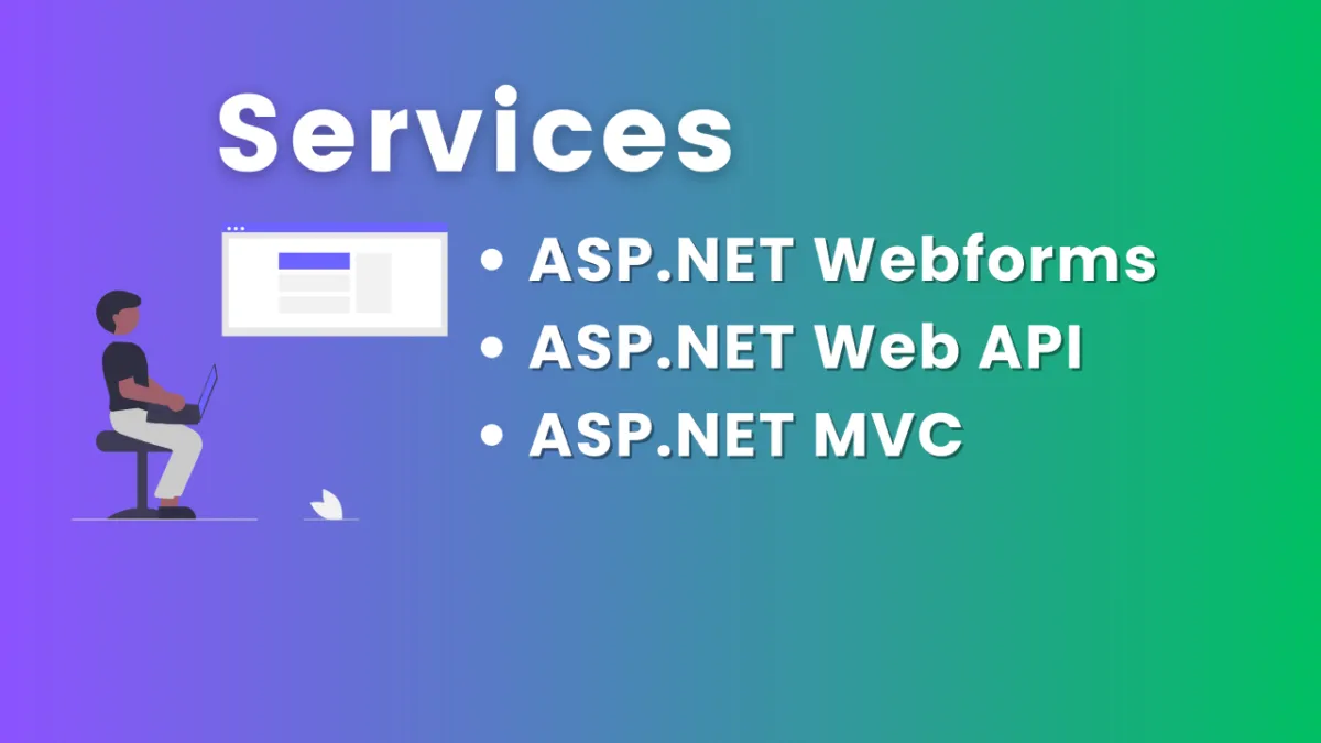 create web applications with ASP.NET Web Forms, MVC, MVC Core