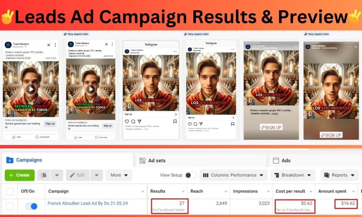 manage facebook and instagram ads campaign,fb advertising and fb marketing