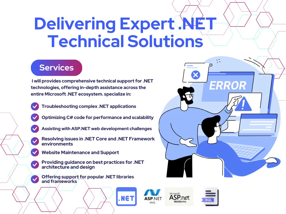 do Bug Fixing with MVC, Core, Web Forms, and React And ASP.NET App Development