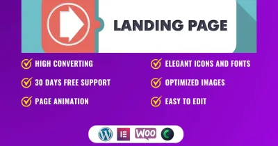 do responsive wordpress landing page design,elementor pro website landing page.