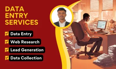 do perfect data entry, web research, data mining