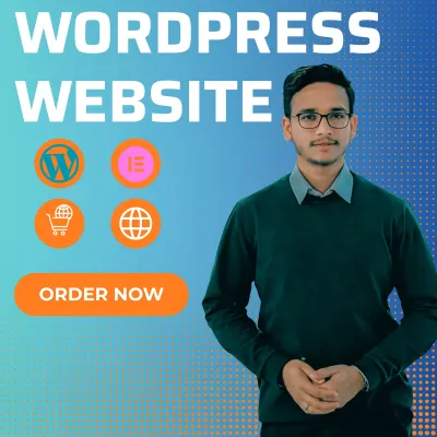 design and develop a responsive wordpress website with elementor