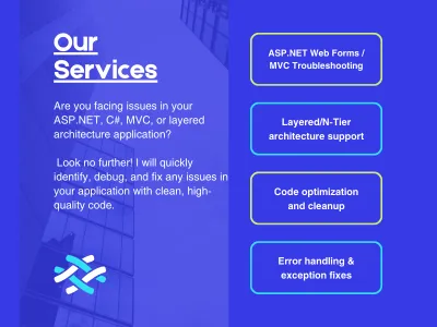 provide expert ASP.NET Web Forms, Web API, and database bug fixing and support services.