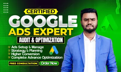 audit and optimize google ads, adwords, PPC search campaigns as a SEM specialist