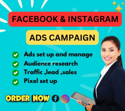 set up and manage Facebook, Instagram ads campaign ,design ads post, meta ads run.