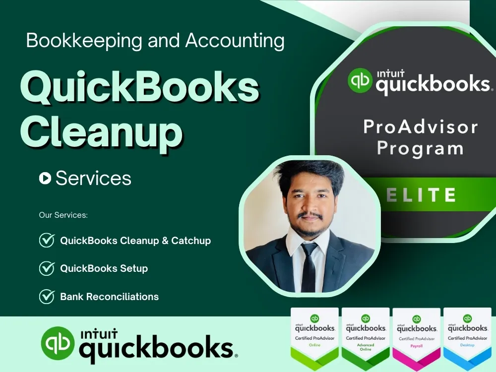 do Quickbooks Cleanup, Reconciliation & Financial Report Analyse