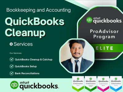 do Quickbooks Cleanup, Reconciliation & Financial Report Analyse