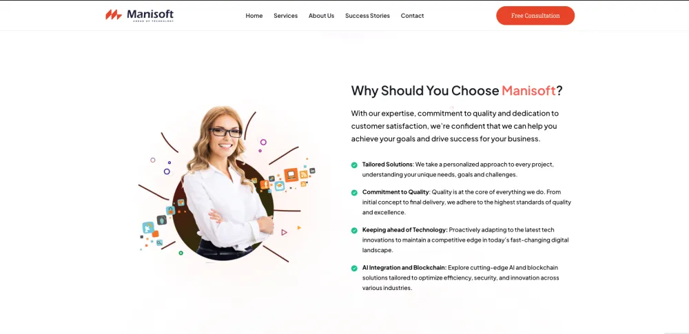 Manisoft Portfolio Website