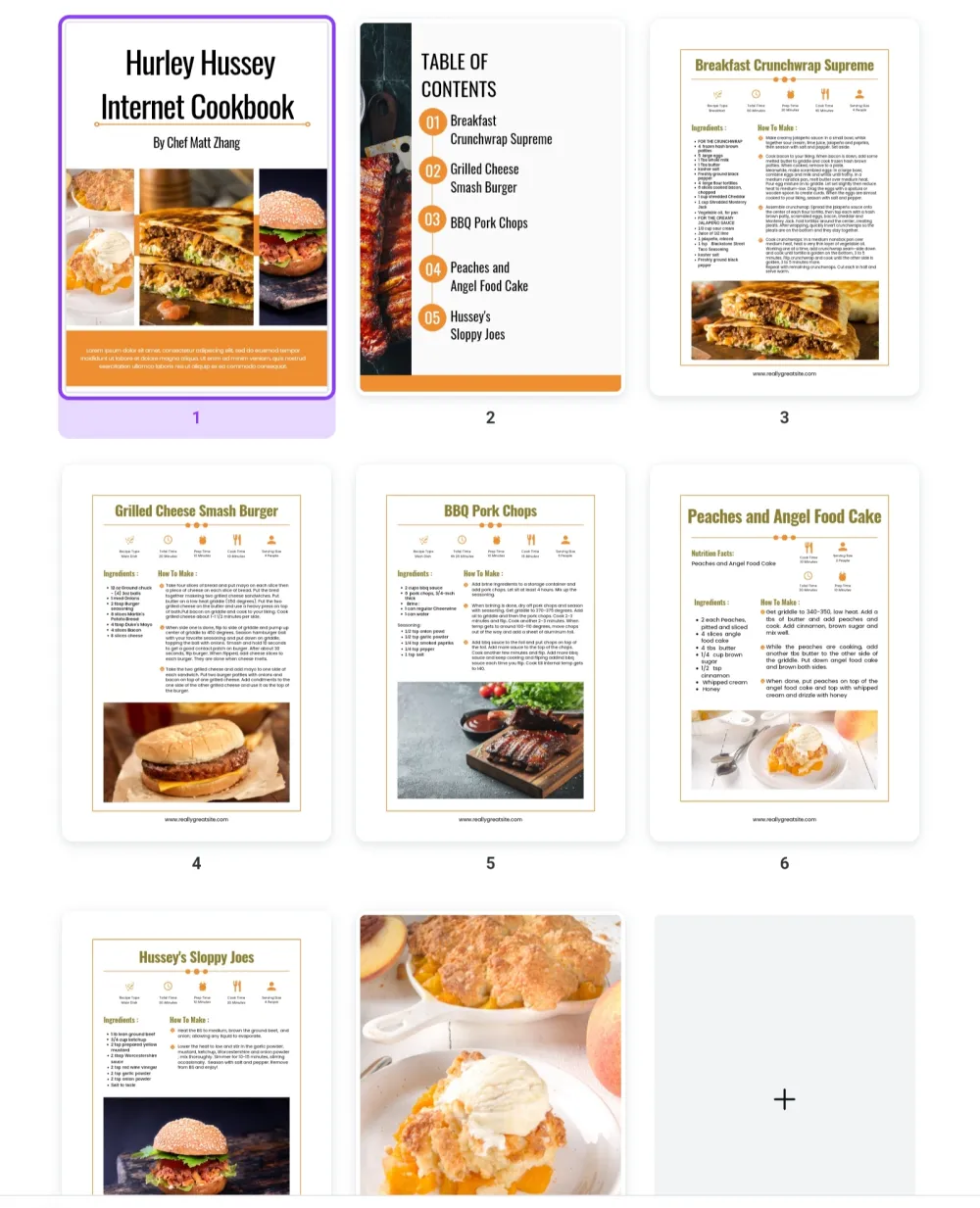 Recipe book or Cookbook 
