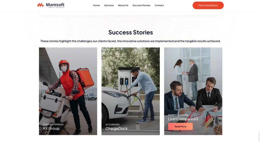 Manisoft Portfolio Website