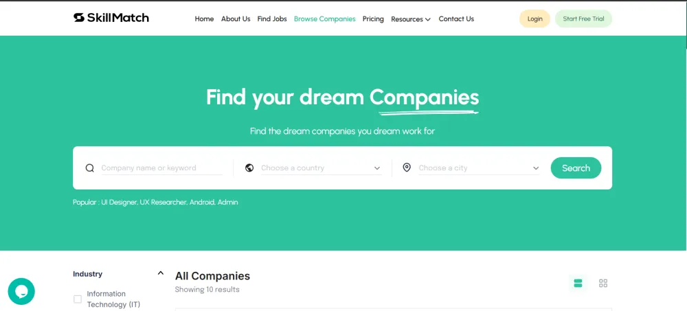 Hiring Recruitment Website