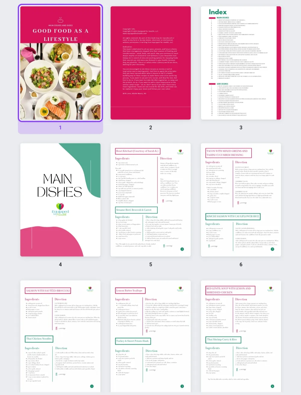 Recipe book or Cookbook 