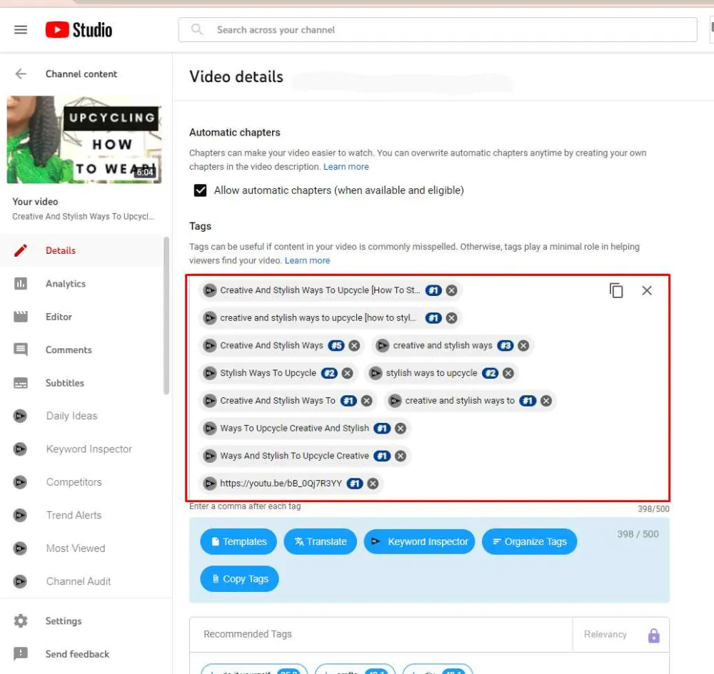 you tube seo