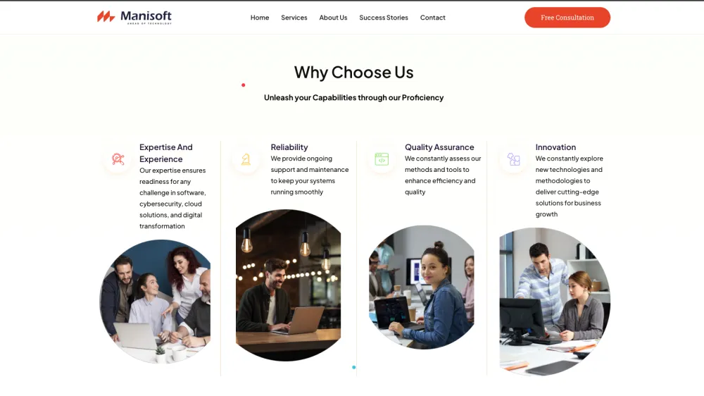 Manisoft Portfolio Website