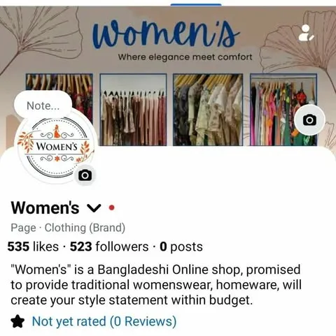 Facebook page set up