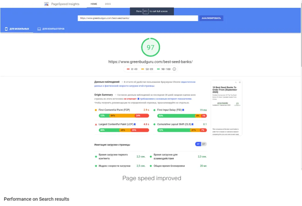 Google Page Speed Optimization Wordpress